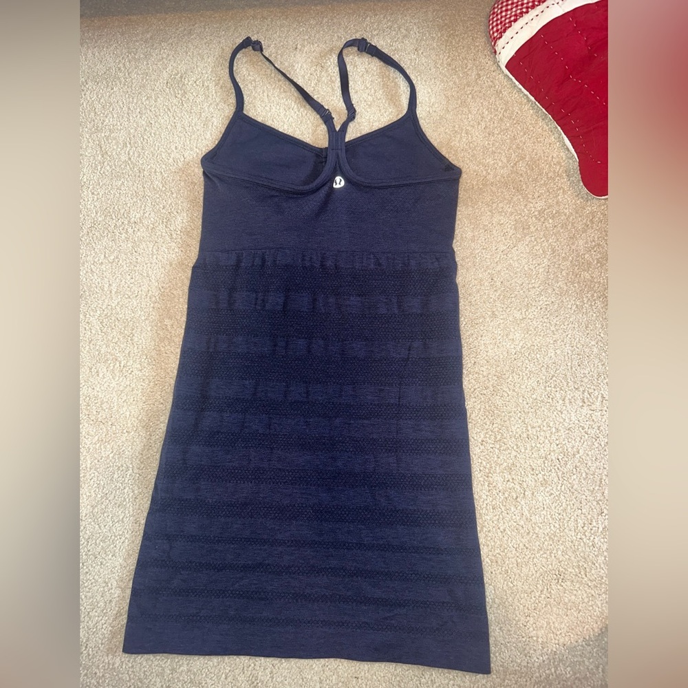 Navy lulu tank top